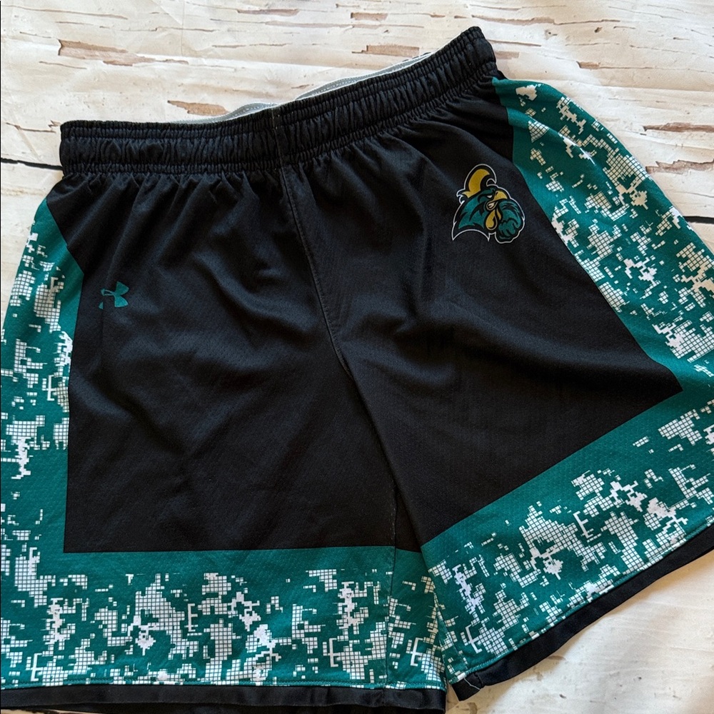 Under Armour Coastal Carolina Black and Teal Shorts